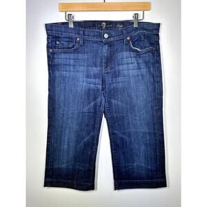 7 For All Mankind Dojo Cropped Jeans Size 32